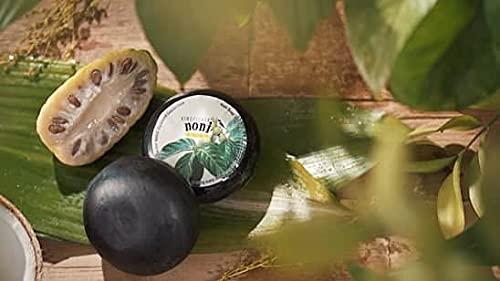 Kingfisher's Noni Kingfisher's Noni Soap, 100% Natural, Made with Noni Extract, Perfect Cleanser for Normal and Oily Skin, For Face and Body, Unscented, Helps Acne, For Men, For Women, 3 pack of 105g/3.7oz