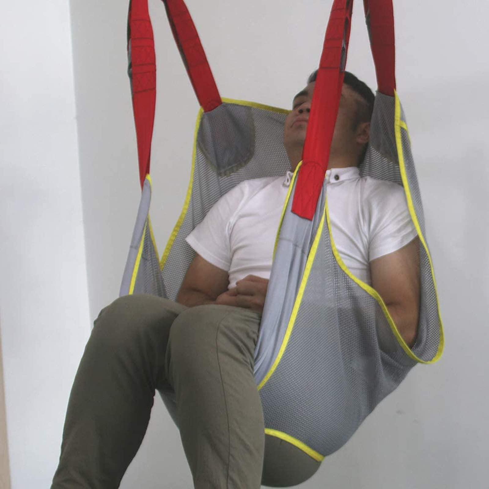 YXJPP Full Body Patient Hoist Sling Stair Slide Transfer Belt,Medium Toileting Sling Emergency Evacuation Chair Up and Down,for Bariatric Handicap Elderly,Personal Care Products,A