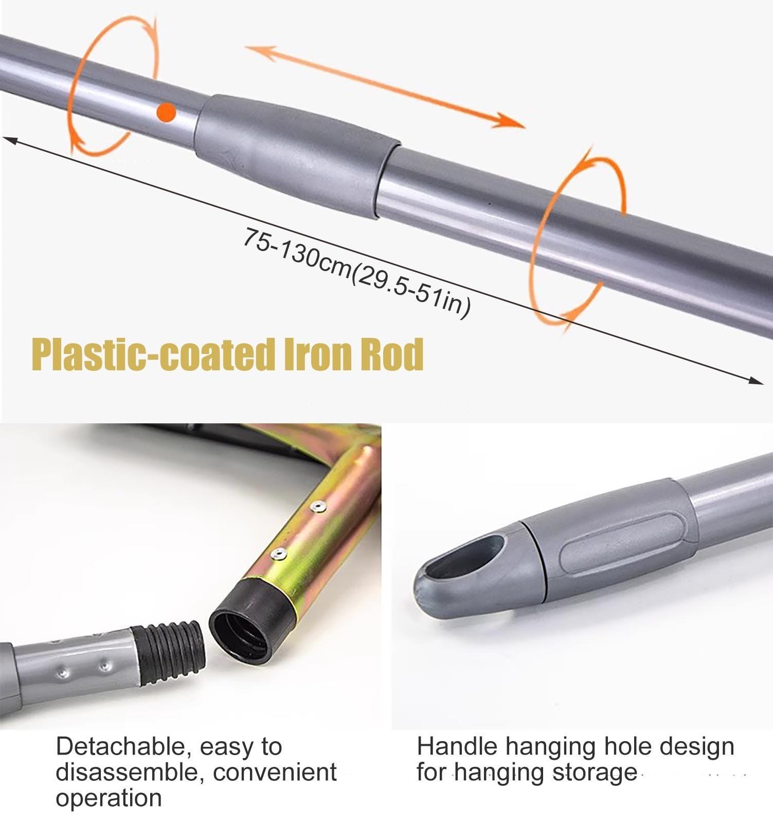 JYHHCYS Deck Patio Outdoor Indoor Floor Squeegee with Extendable Handle, Floor Wiper Water Remover for Tile Shower Wall and Floor/Concrete Floor/Wood Floor (Size : W 39cm/15.3in)