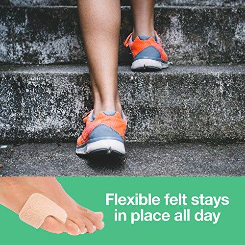 ZenToes ZenToes U-Shaped Felt Callus Pads | Protect Calluses from Rubbing on Shoes | Reduce Foot and Heel Pain | Pack of 24 1/8” Self-Stick Pedi Cushions