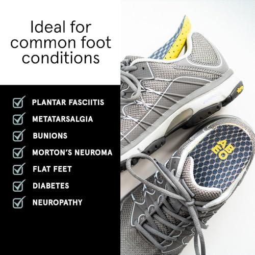 ABEO ABEO Max Neutral Insoles for Women | Plantar Fasciitis Insoles | Arch Support Inserts Women | Plantar Fasciitis Relief | Shoe Inserts for Women | Shoe Insoles Women Blue 12 Medium