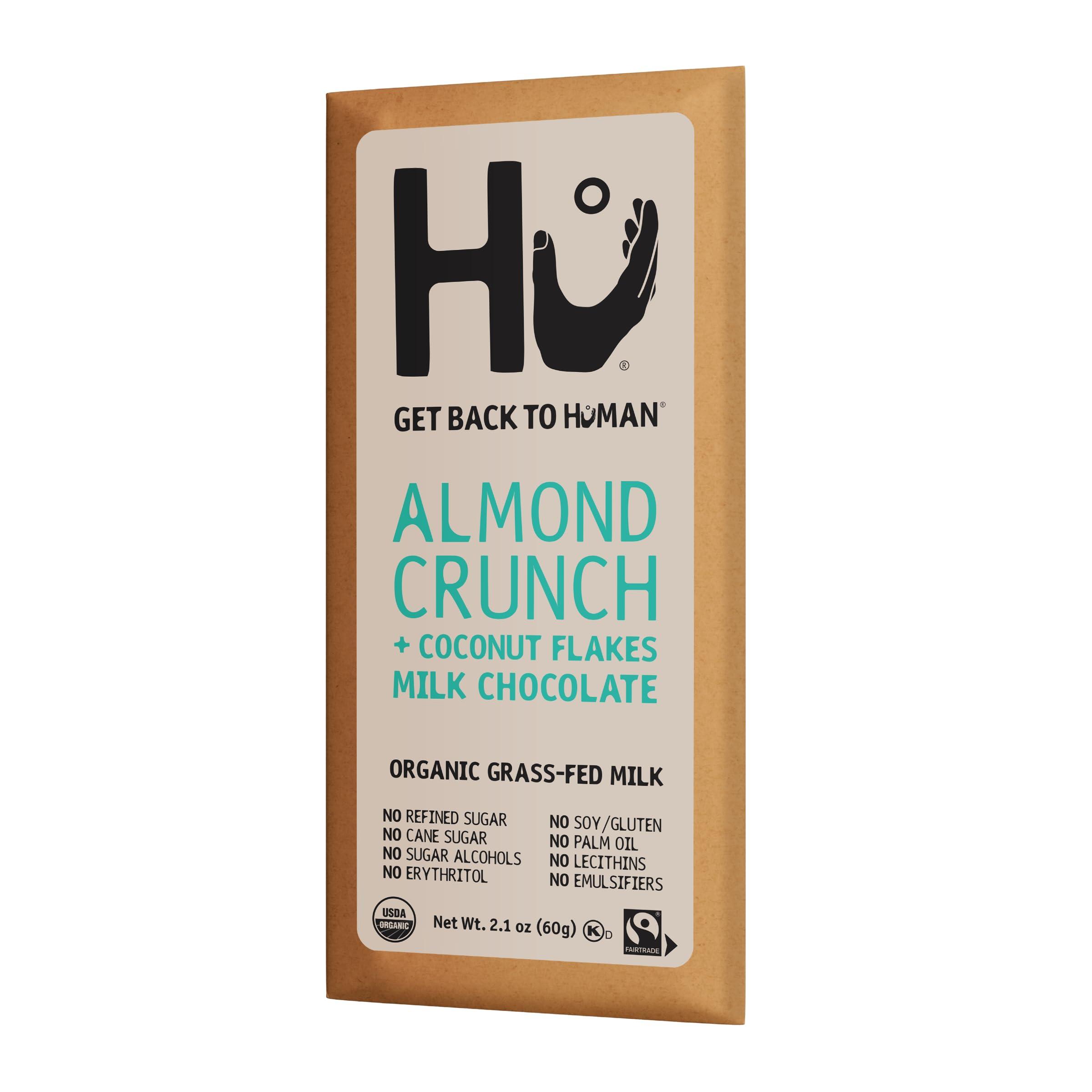 Hu Kitchen Hu Kitchen Organic Almond Crunch & Coconut Milk Chocolate Bar, 2.1 OZ