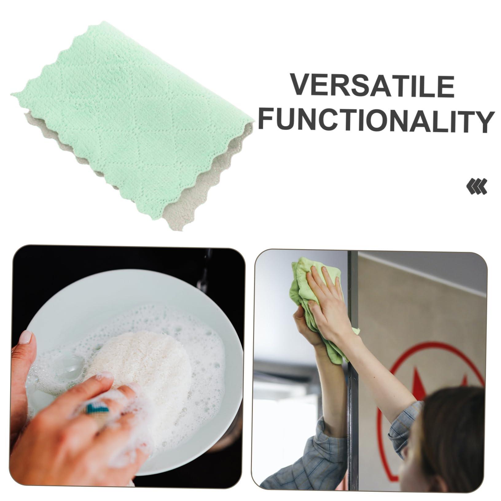 Garneck Garneck 12pcs Dishcloth Dishwasher Dish Cloth Machine Cotton Kitchen Towels Over The Sink Dish Drying Rack Dishware Clean Washcloths Micro Fiber Towels Dish Washing Towels Fiber