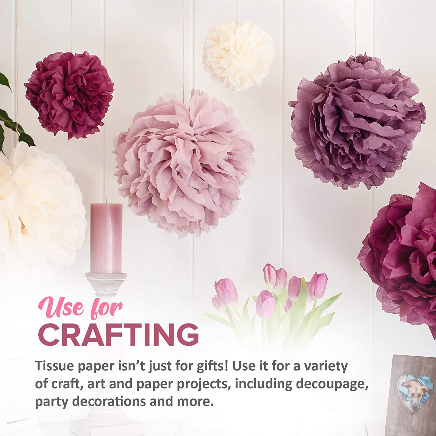 Premium Quality Gift Wrap Paper Christmas Theme Tissue Paper for Gift Wrapping (5 Assorted Colors), Packaging, Floral, Birthday, Christmas, Halloween, DIY Crafts and More 15\" X 20\" 100 Sheets