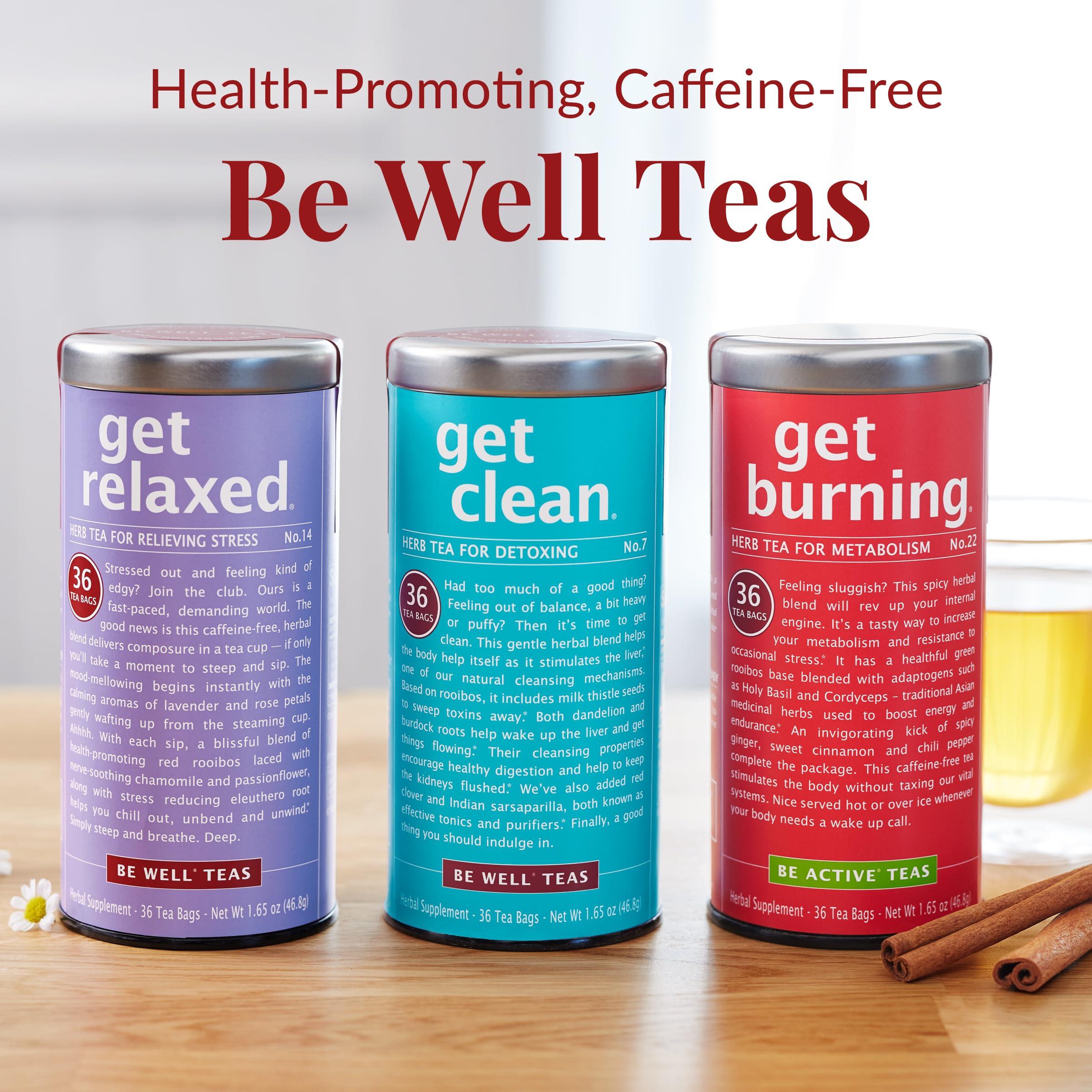 The Republic of Tea The Republic of Tea Organic Get Throat Aid Herb Tea Tin, 36 Tea Bags, Naturally Caffeine Free Be Well Tea