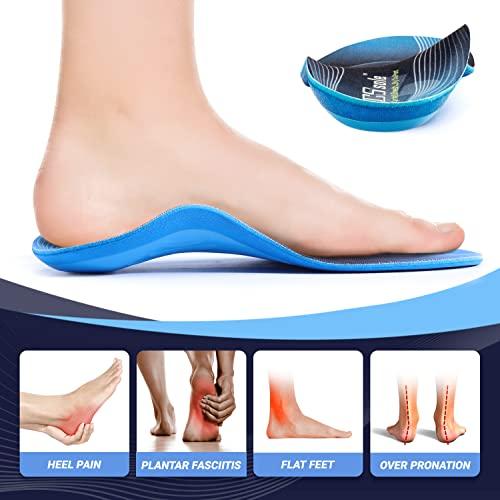 PCSsole PCSsole Plantar Fasciitis Orthotic Insoles-210+lbs Heavy Duty Arch Support Pain Relief Inserts for Flat Feet-High Arch-Heel Pain-Pronation-Metatarsal Support-Shock Absorption Women/Men(31-32cm)