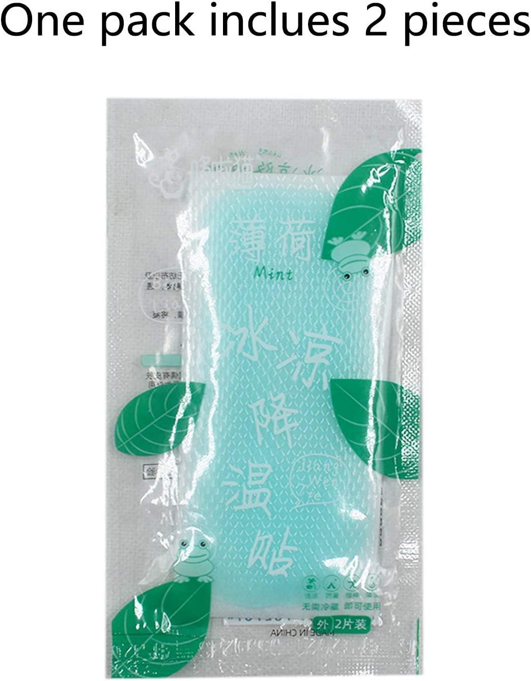 Peixiong 40 Sheets Cooling Gel Patches, Cooling Forehead Strips Cooling Gel Sheet for Relieve Fatigue, Refreshing, Sunstroke, Cooling Gel Forehead Patches Kids, Cooling Gel Patches for Adults