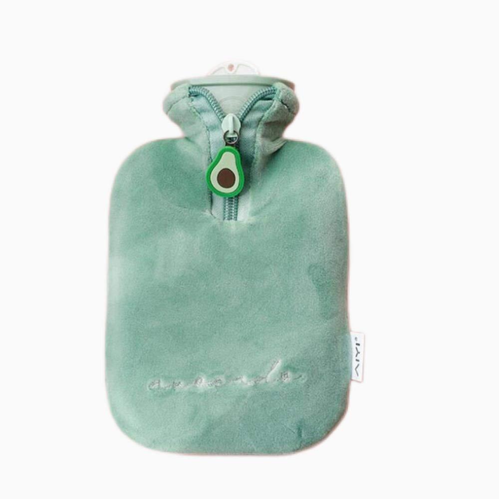 YUEHAN Hot Water Bottle Hand Warmers Cartoon Warm Hot Water Bottle Mini Fruits Zipper Portable Plush Washable Water Injection Explosionproof Warm Hand Bag Handwarmer