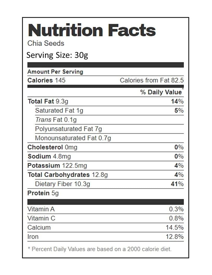 AIVA WE BELIEVE IN QUALITY Aiva Chia Seeds Raw - 2 LB Bulk | All-Natural for Shakes, Smoothies & Oatmeal | Premium Quality Superfood