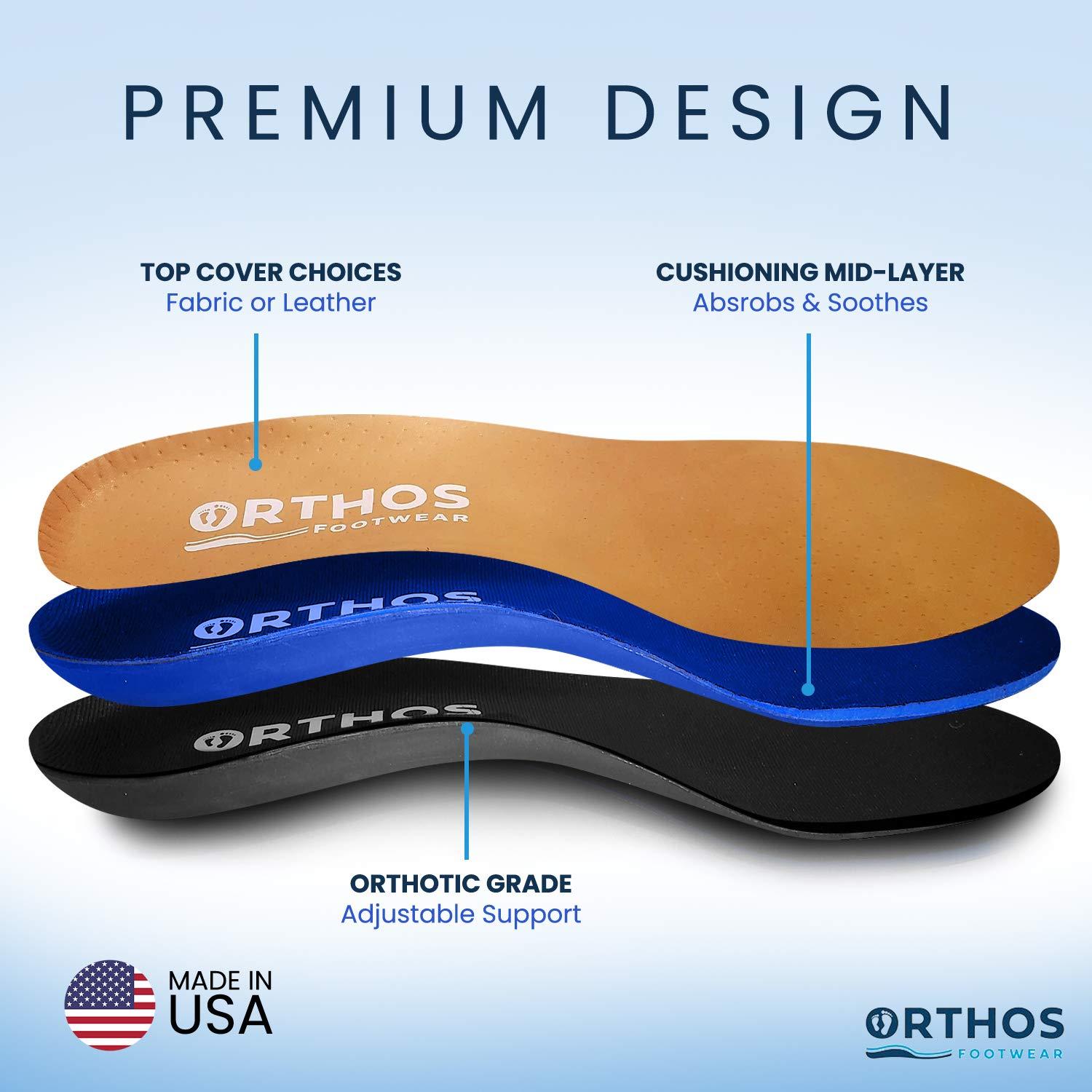 ORTHOS Footwear Orthos Footwear Orthotic Insoles Tan - Leather - I - Womens 13+ / Mens 11-11.5