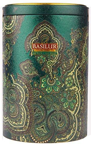 Basilur Basilur Pure Ceylon Green Tea "Morrocan Mint" Oriental Collection with flavour Moroccan mint in the Metal Caddy 100g