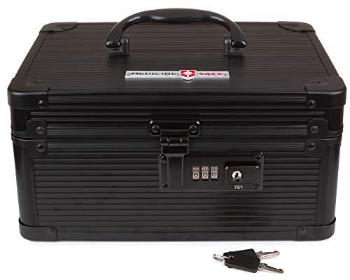 MEDICINE RX SAFE MEDICINE RX SAFE MCC-MDKB Medication Carrying Case Black, Medium