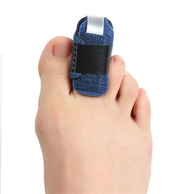 Luhaomisky 2Pcs Blue Small Toe Splints for Straightening Hammer Toe Corrector Toe Straightener Finger Support Brace Stabilizer Women Men Broken Toe Support Easy to Wear and Use,Bunion Pads,Foot Health
