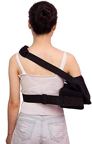EIERFSKIOT EIERFSKIOT arm Sling Shoulder Sling arm Brace Shoulder immobilizer Shoulder Immobilizer Rotator Cuff Support Brace with Pillow for Men Women Ideal Following Shoulder Dislocation(Size:Leftarm)