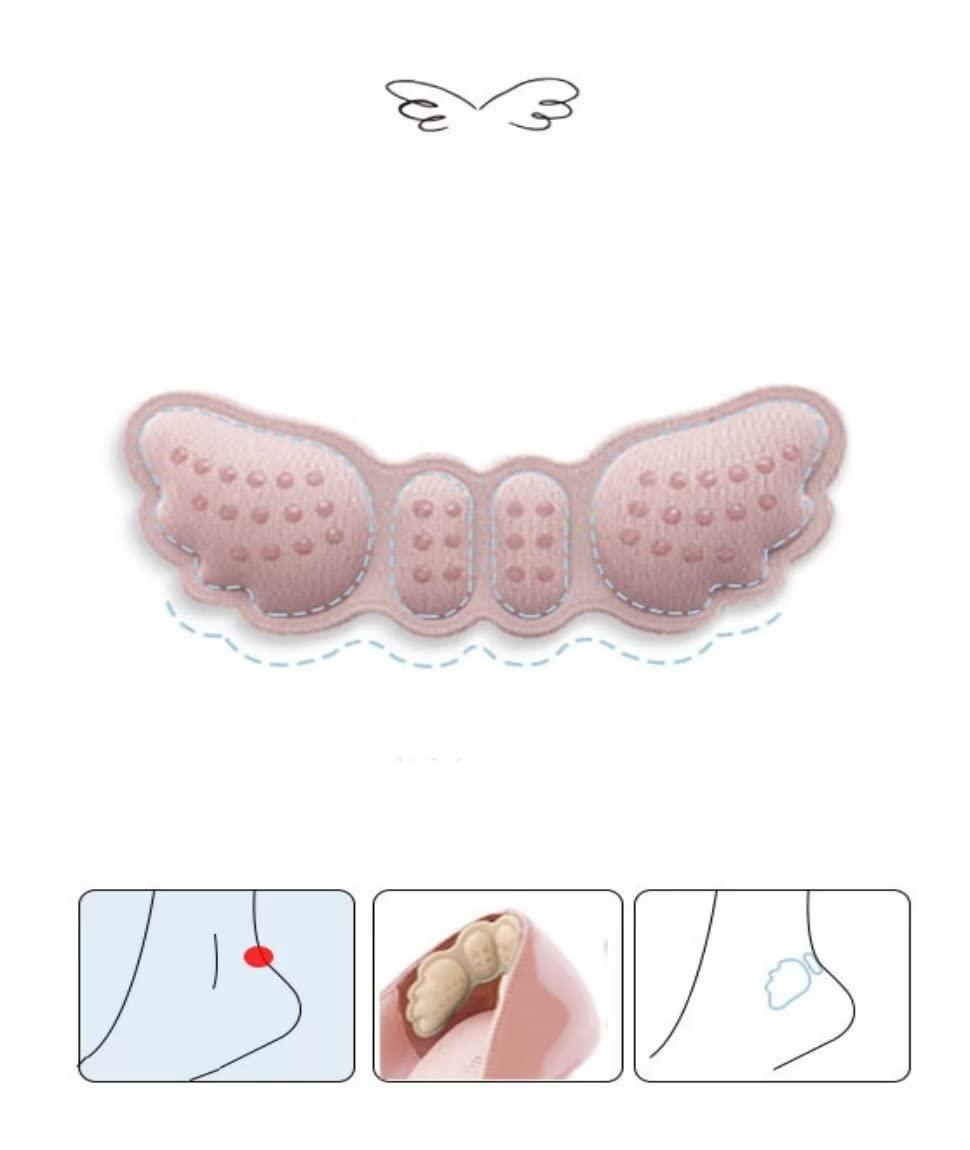 MANYOUYOU 5 Pairs-Heel Inserts for Women and Men, Prevent Heel Slipping, Blistering,and Pressure Sores, Heel Pads and Protectors for Tighter Fit,Pink
