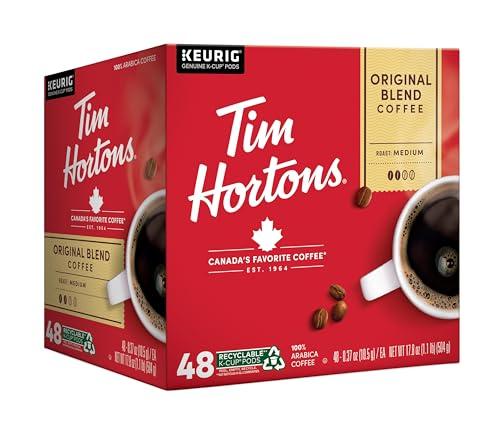 Tim Hortons Tim Hortons Original Blend, Genuine Medium Roast Coffee, Single-Serve K-Cup Pods, 48ct