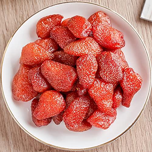 homeemoh homeemoh Freeze Dried Fruits Chunks, 250g(8.82oz) Large Bulk Bag Natural Organic Fruits Snacks Chunks, Non-GMO,Strawberry