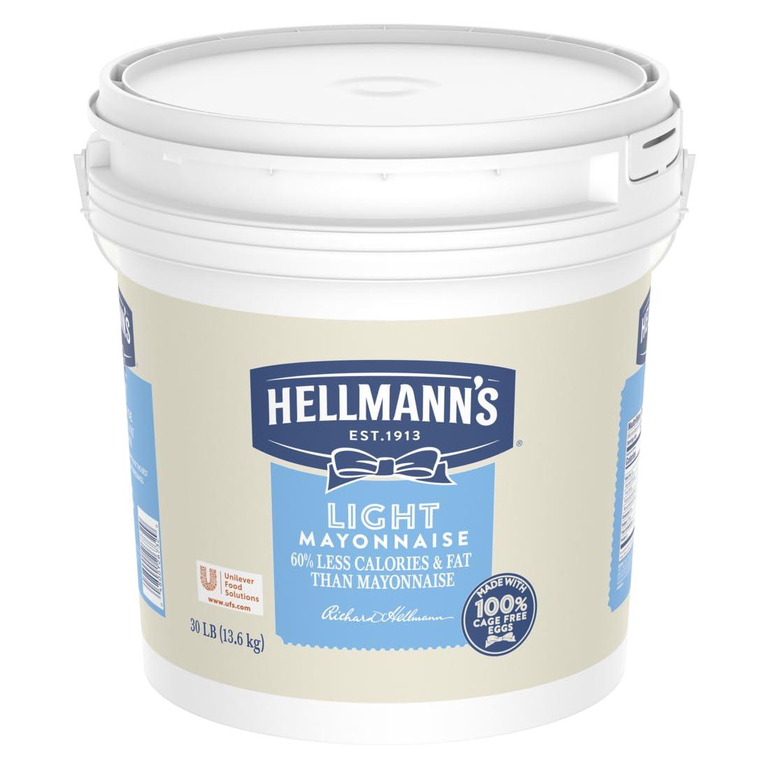 HELLMANN\'S Hellmann\'s Light Mayonnaise, 32-Pound Boxes (Pack of 1)