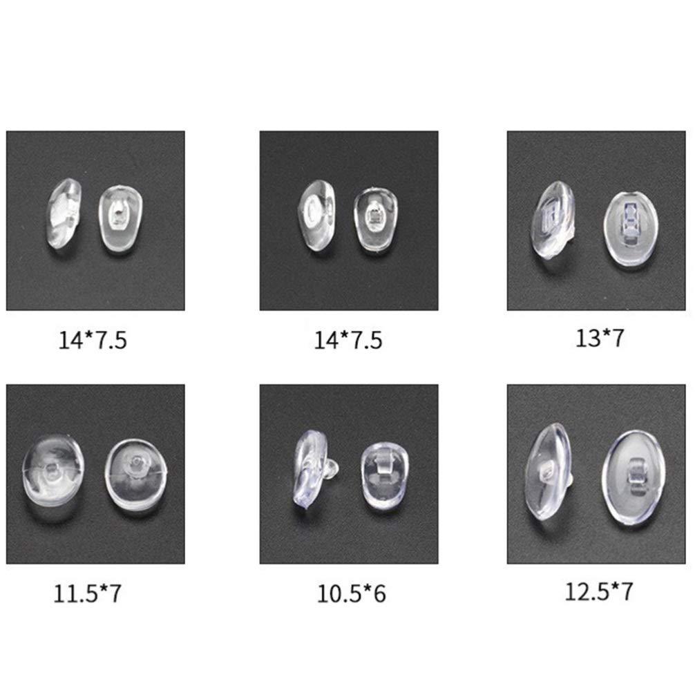 Milisten Milisten 1 Set Eyeglass Repair kit Nose Pads for Glasses Sunglasses Nose Pads Sunglass Repair kit Silicone Nose Pads Glasses Nose Grips Glasses Accessories Glasses Repair Tool Multifunction