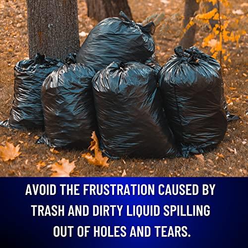C-Town Plastics Contractor Construction Garbage Bags - Large Black Trash for Construction, Moving, Cleaning Heavy Duty 3 Mil Thick Plastic Bag 42 Gallon, 32x50'', 40 Count (Pack of 1) (ContractBags4240ct)