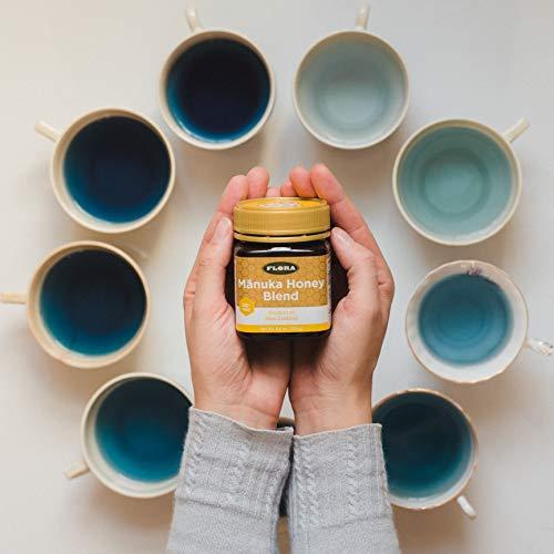 Flora Flora - Mnuka Honey Blend MGO 30+, New Zealand Honey, 100% Traceable MGO,Natural Healing, Sore Throat Relief, Aids Digestion, 17.6-oz. Jar