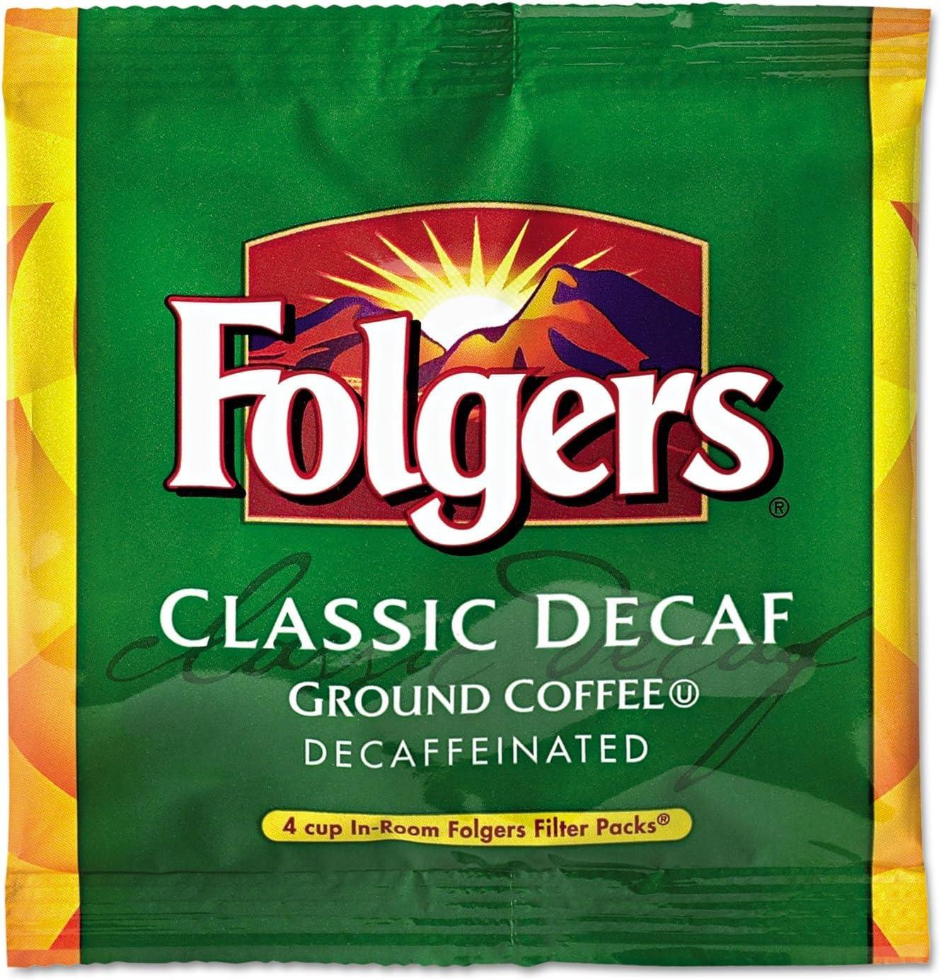 Folgers Folgers - Coffee Filter Packs, Decaffeinated, In-Room Lodging, .9Oz, 200/Carton