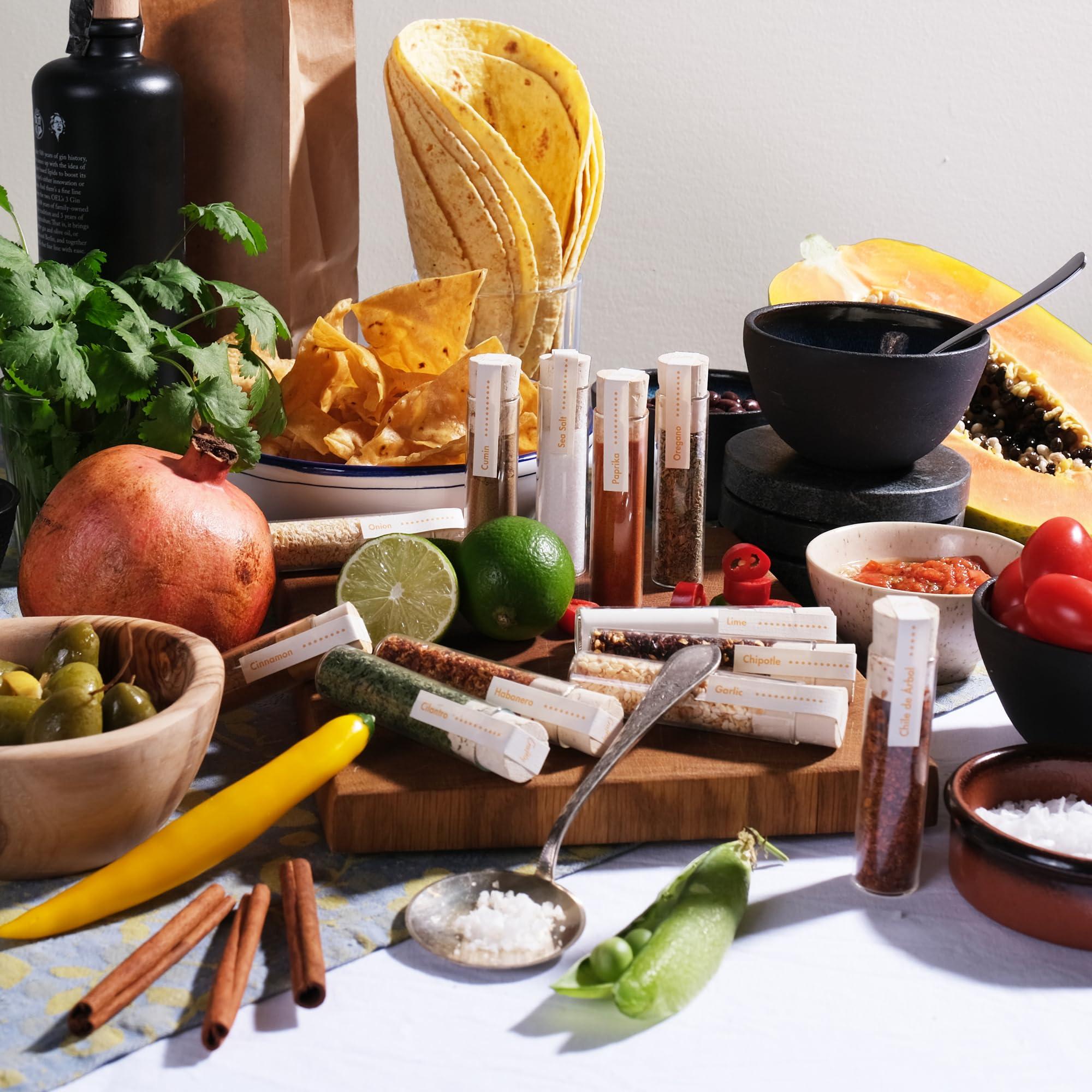 Craftly Craftly 12 Mexican Spices Gift Set | Mexican Seasoning Gift Set for Cooking - Perfect for Tacos, Fajitas and More | Birthday Gift for Him & Her | Gift set for Men, Women