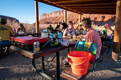 ust ust flexware collapsible bucket with strong, flexible, compact, BPA free design and sturdy handle for hiking, backpacking, camping and outdoor survival