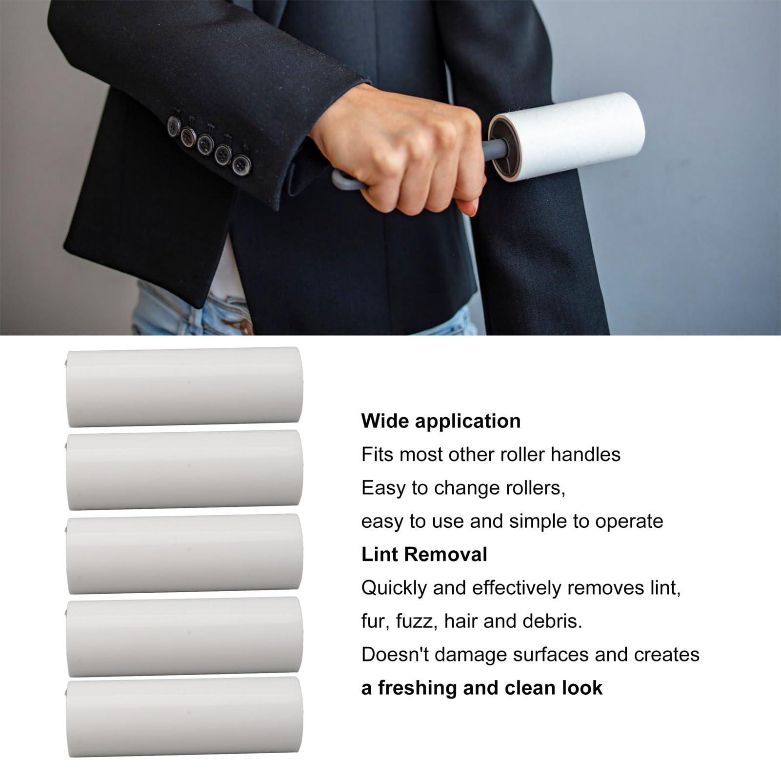 NYSUZHOUJI 5Pcs Lint Roller Refills Static Extra Sticky Lint Roller Refills for Clothes Pet Dog Cat Hair (10 Inch)