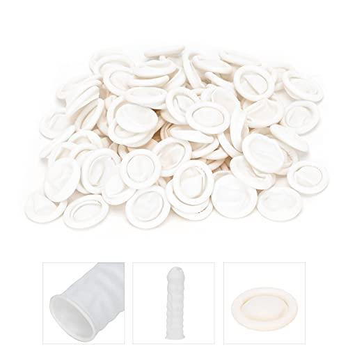 01 Finger Cover, AntiStatic Waterproof NonSlip Latex Finger Cots Convinient 100pcs for Nail Art for Making DIY Jewelry