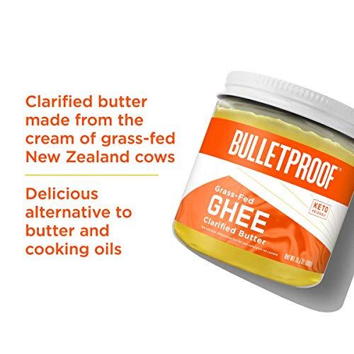 Bulletproof Grass Fed Ghee, 13.5 Oz, Bulletproof 100% Grass Fed, Pasture Raised Clarified Butter Fat, Keto, Paleo, Lactose Free, Casein Free, Non-GMO