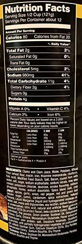 Tony's Clam Chowder Tony's Clam Chowder 3x Champion Family/Restaurant Size 51oz (Pack of 3)