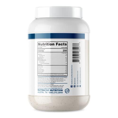 NutraOne Nutrition Real Meal by NutraOne - Perfect Meal Replacement Powder for Everyday Goals | Including Whey Protein, Coconut Oil, and Gluten-Free Oats* (Blueberry 2.6 lbs.)