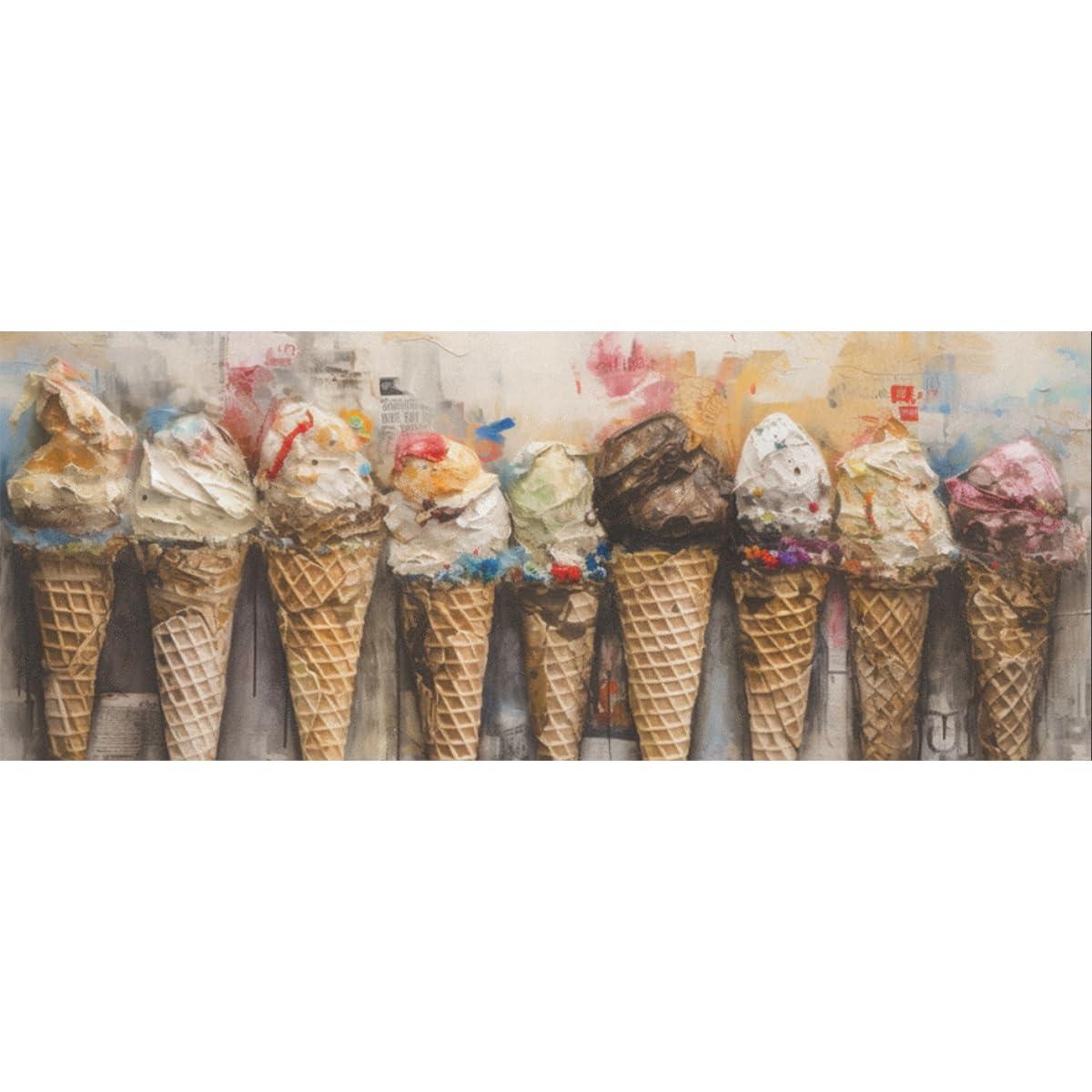 DNOVING DNOVING 2 Rolls Ice cream cone Birthday Wrapping Paper - 58 x 23 inch Gift Wrapping Paper for Boys & Girls Birthday & Wedding GWP-720491434