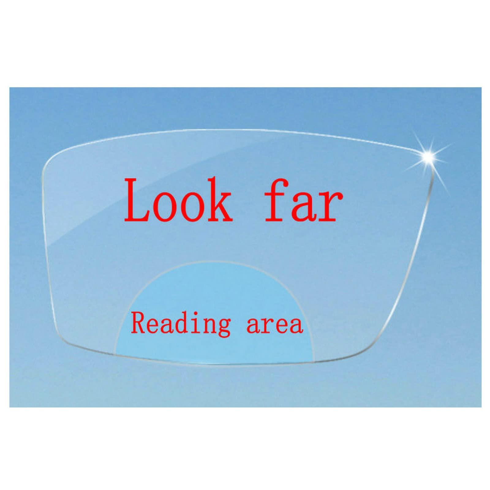 mincl Sports Polarized Bifocal Reading Sunglasses for Men Women. Tinted Bi-Focal Sun Reader with Magnification (gray, 1.5)