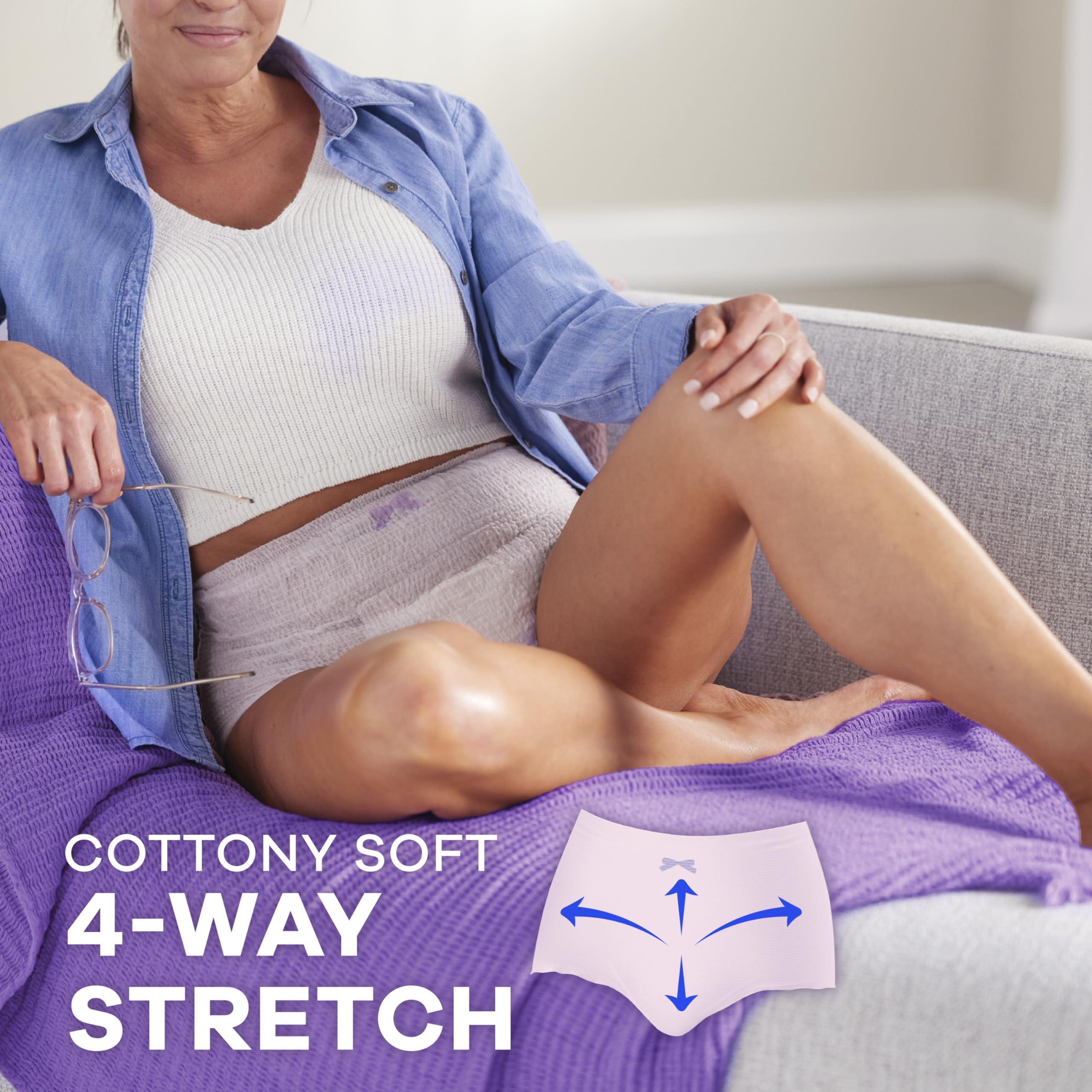 Always Discreet Always Discreet Adult Incontinence & Postpartum Underwear For Women, Classic Cut, Size X-Large, Maximum Absorbency, Disposable, 15 Count (Pack of 1) (Packaging May Vary)