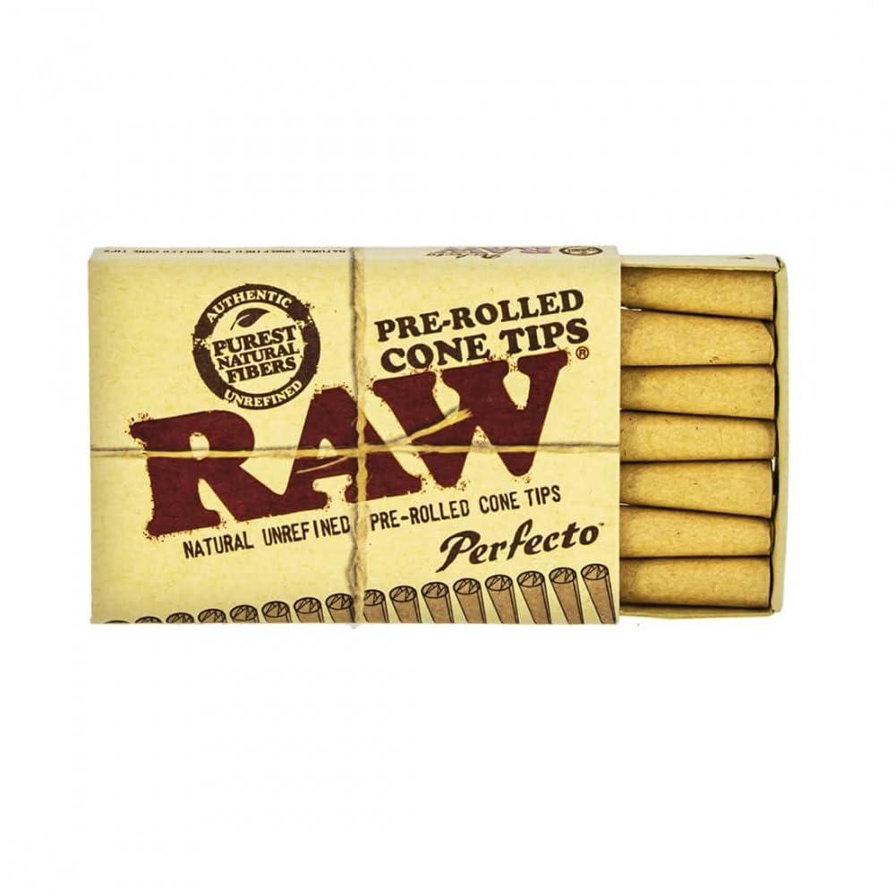 RAW RAW Pre-Rolled Cone Tips 20ct. Per Box