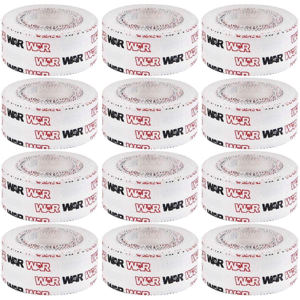 WAR Brand Tape WAR Tape Easy Tear Athletic Fight Tape (12 Rolls) 1.0\" One Inch | Hand Finger Wrist Wrap | for Boxing BJJ Crossfit