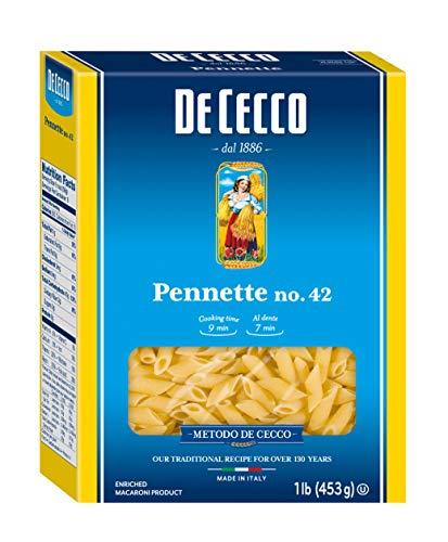 De Cecco De Cecco Semolina Pasta, Pennette No.42, 16 Ounce (Pack of 5)