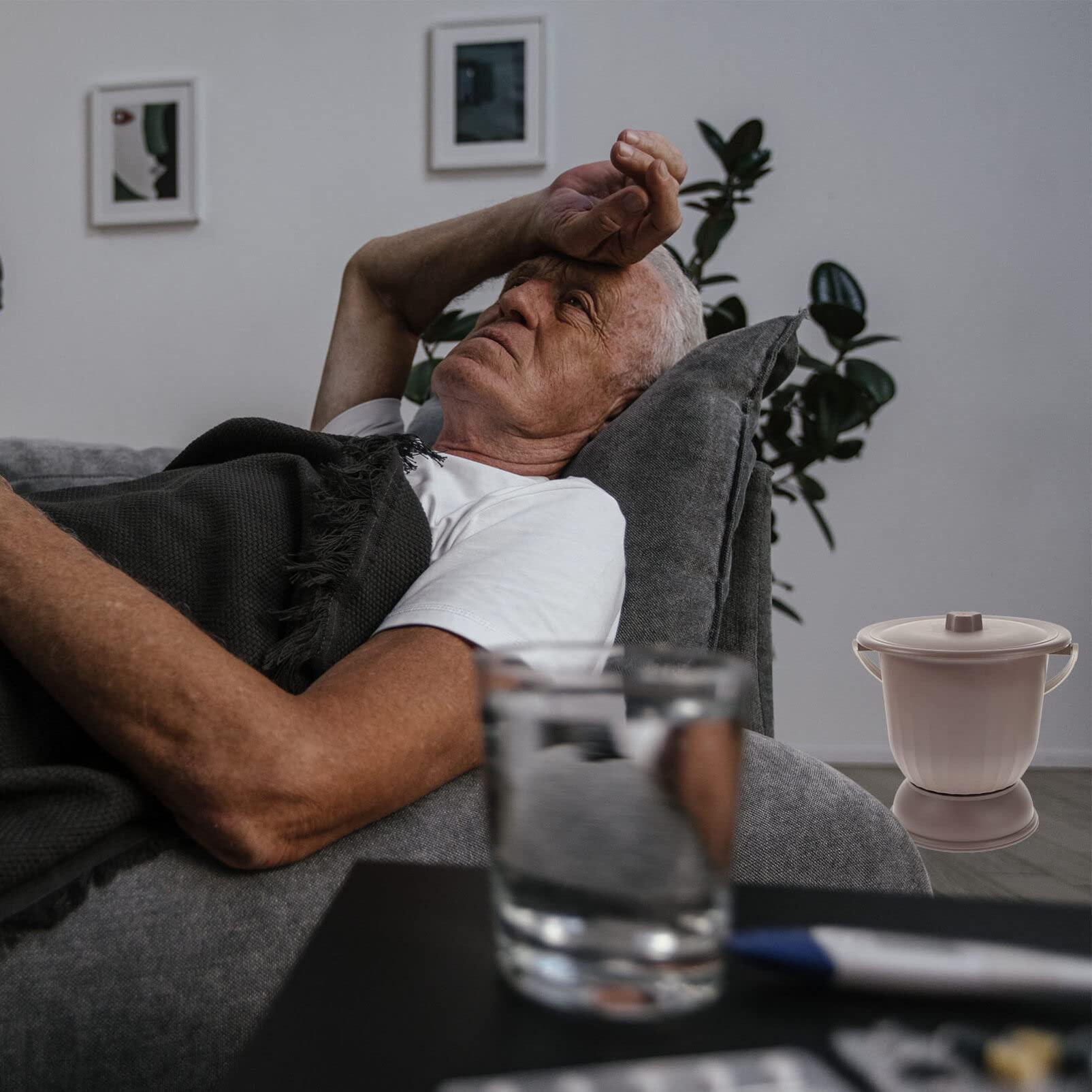 Ipetboom Ipetboom Spittoon Bedroom Urinal Elderly Pee Pot Chamber Pot Portable Toilet for Adults Urinal Toilet Urinal Pregnancy Woman Plastic Camping Supplies