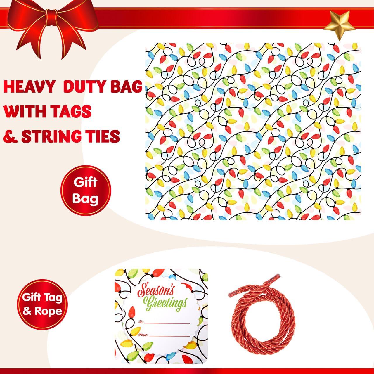 JOYIN JOYIN Christmas Jumbo Big Gift Bag 44 x 36, Large Size Plastic Giant Gift Bag for Huge Gifts, Christmas Season, Gift Giving, Holiday Presents or Decorations
