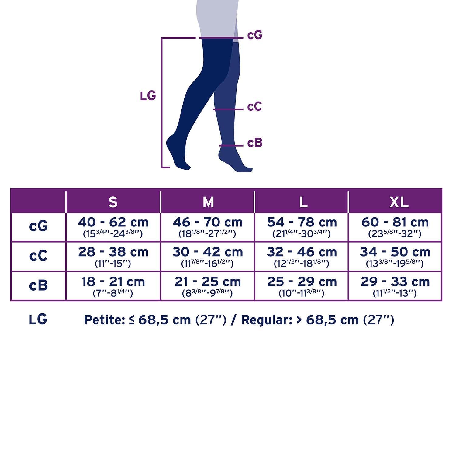 JOBST JOBST UltraSheer Compression Stockings, 15-20 mmHg, Thigh High, Silicone Lace Band, Closed Toe, Honey, Small