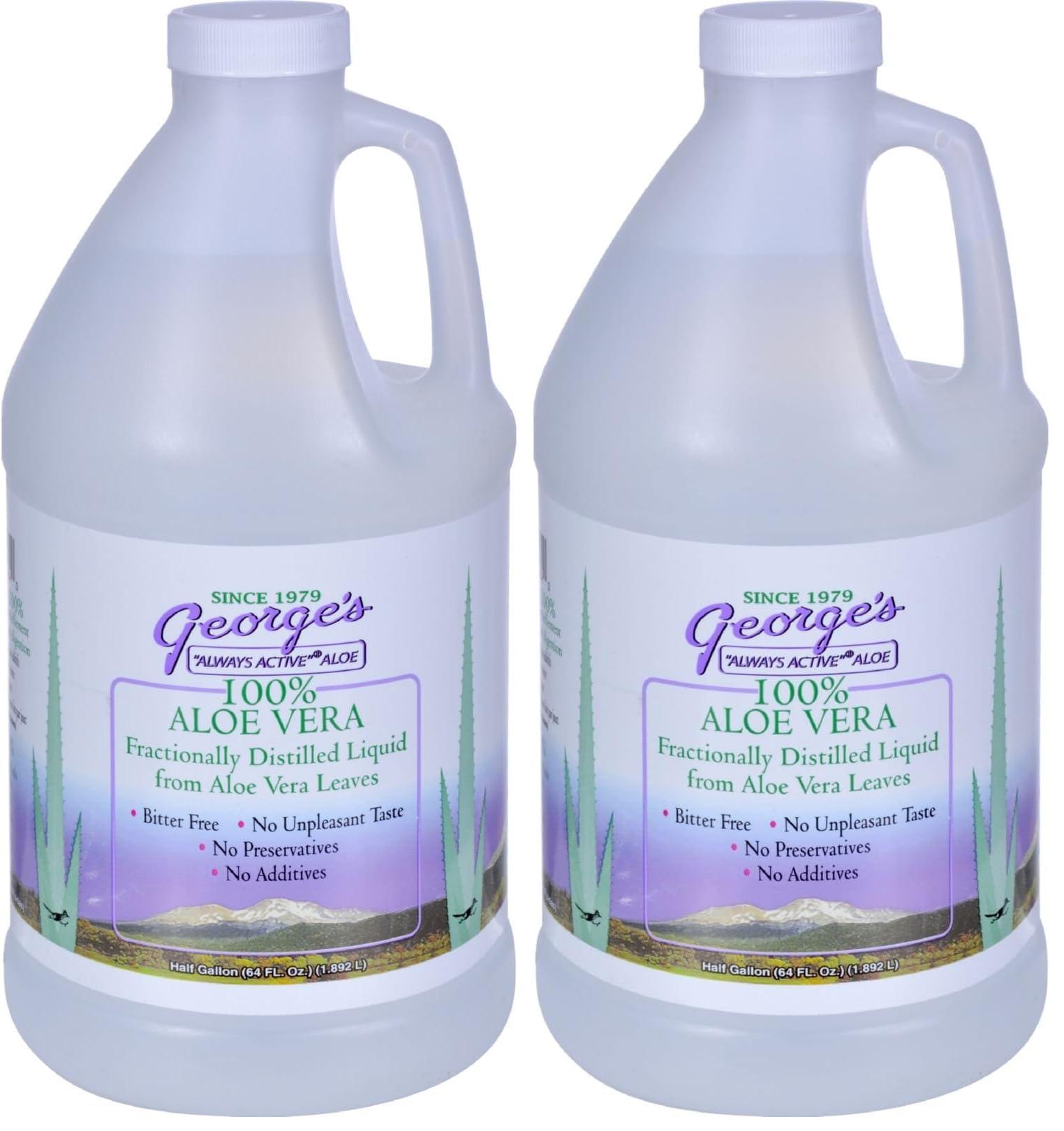 George\'s George\'s Always Active Aloe Aloe Vera Drink 64 oz 64 Fl Oz (Pack of 2)