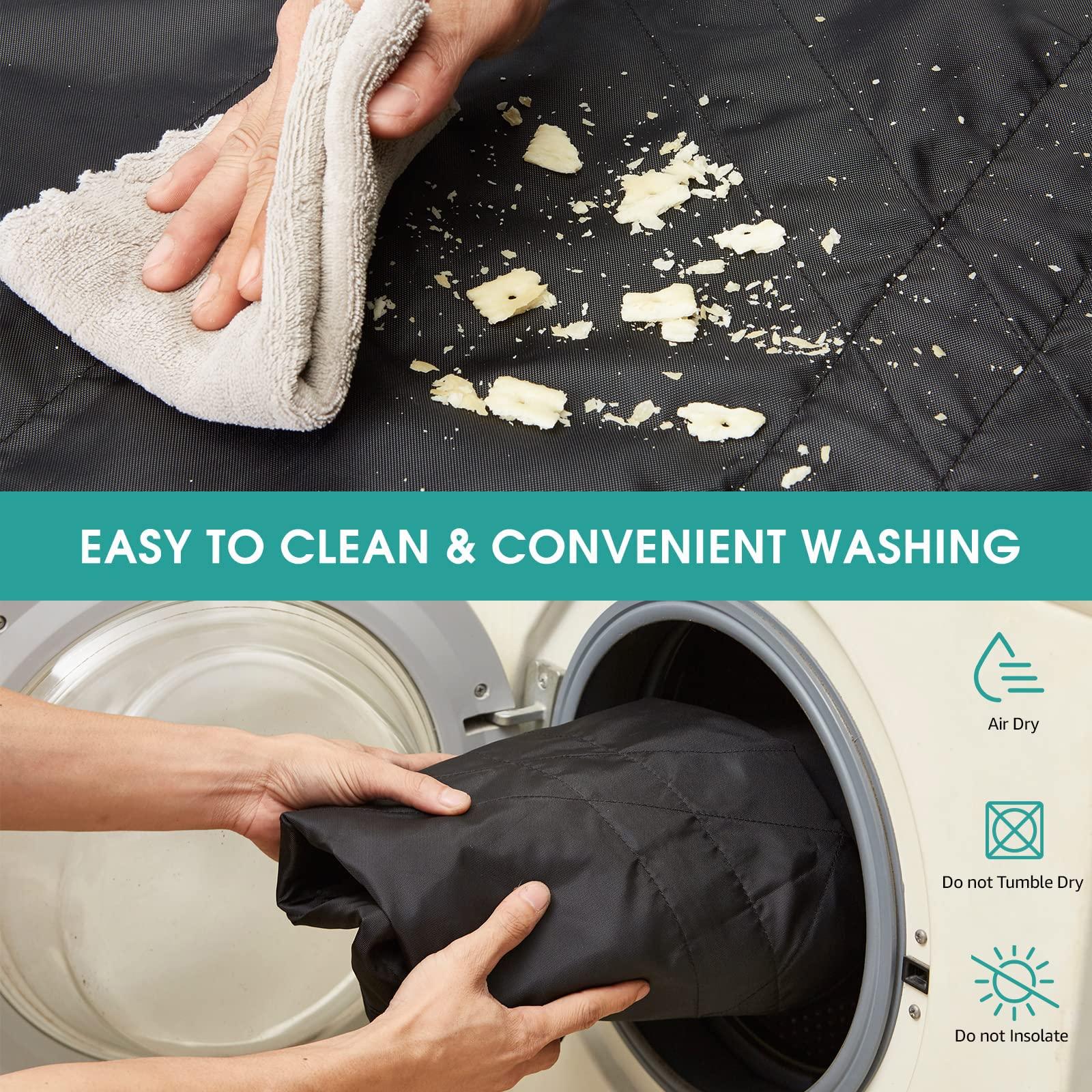 TINFAU Bed Positioning Pad with Reinforced Handle, 70" X 40" Multipurpose Waterproof Transfer Sheet for Turning, Lifting & Sliding, Reusable Washable Patient Positioning Sheet for Bedridden, Caregiver, Black