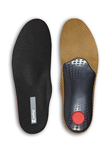 pedag Pedag Plantar Fasciitis | German Made | Arch Support Orthotic Insoles Inserts for Men and Women | Heat Moldable Shoe Inserts | Medium and High Arch | Foot Pain Relief | Anti Odor | Men 13/ EU 46