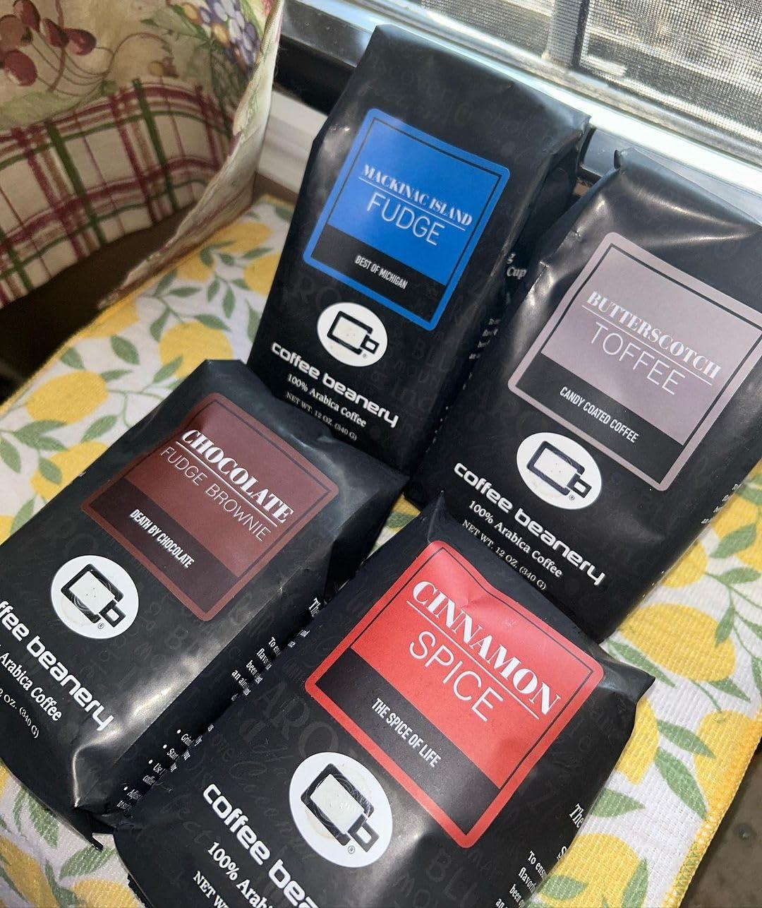 Coffee Beanery Chocolate Fudge Brownie Decaf Coffee by Coffee Beanery | 12oz Flavored Decaf Coffee Beans Medium Roast Coffee | 100% Specialty Arabica Coffee Whole Bean | Gourmet Coffee Whole Beans