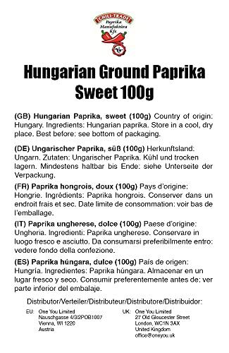Chili-Trade Hungarian SWEET Paprika from Kalocsa, Hungary (3.5 ounce (100g))