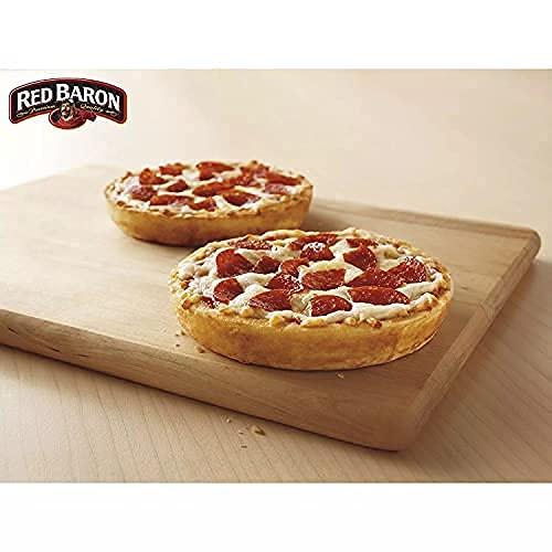 Ready Set Gourmet Red Baron Singles Deep Dish Pizza Variety Pack - Four Cheese Pizzas and Pepperoni Pizzas - 2 Pack (6 Cheese, 6 Pepperoni Each Box) - Ready Set Gourmet Donate a Meal Program