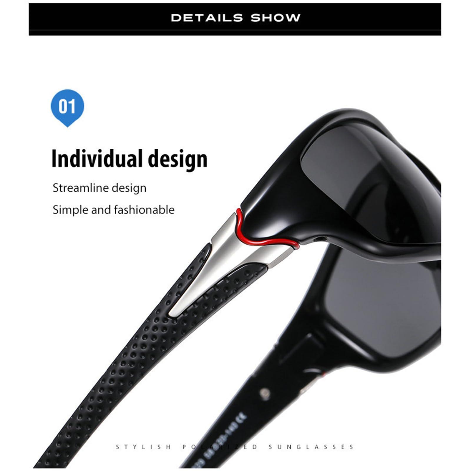 willochra willochra Full Lens polarized Reading Sunglasses for Men Safety glasses with reader Cycling Driving Sports Readers F27 (black, 1.5, x)
