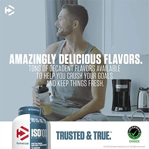 Dymatize Dymatize ISO 100 Whey Protein Powder Isolate, Gourmet Vanilla, 3 lbs
